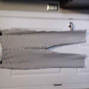 Chico's black and white polka dot ankle pants Size 1.5.